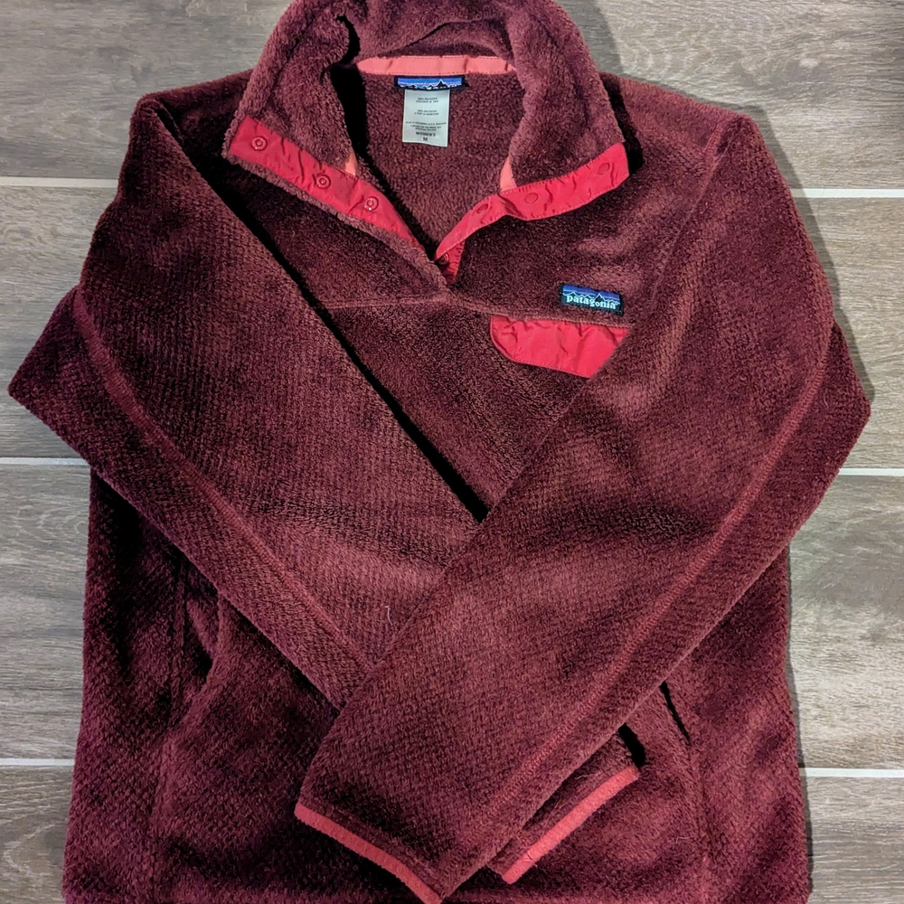 Patagonia Burgundy Fleece Pullover